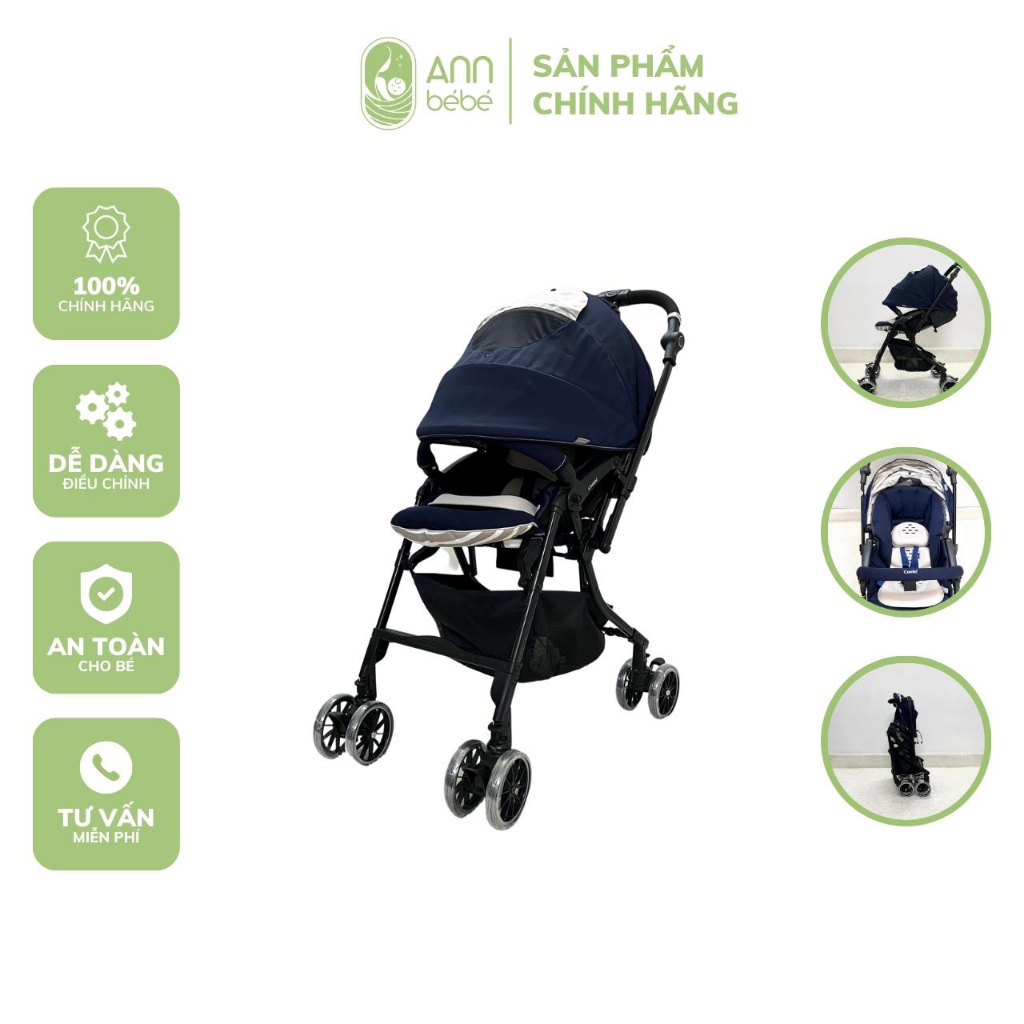 Xe Đẩy Combi Handy Auto4Cass - màu Navy Phiên bản Lotta | ANNBEBE