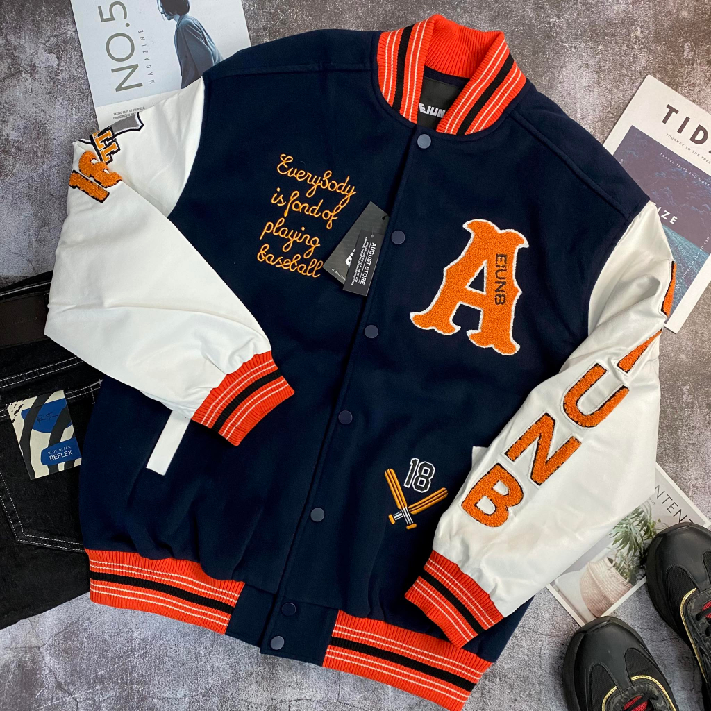 Áo khoác bomber bóng chày EIUNB