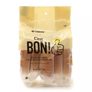Bánh ăn sáng sợi thịt gà C'est Bon Orion gói 85g