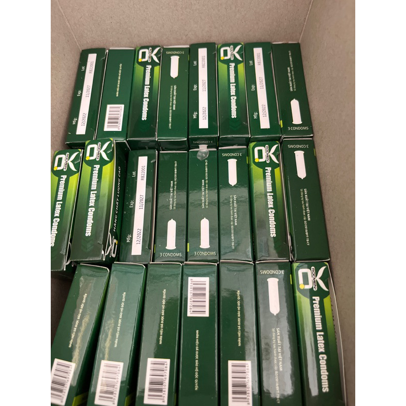 ✅ Bao Cao Su Gia Đình OK Hộp 3 cái Size 49