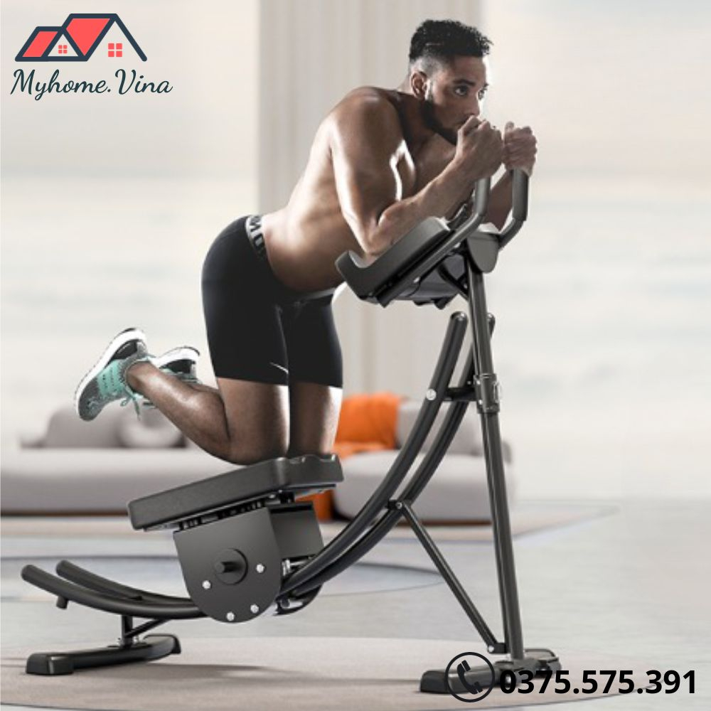 Máy tập cơ bụ̣ng tại nhà cao cấp giúp tăng cơ giảm mỡ, Máy tập cơ bụng tại nhà tập gym đa năng đốt cháy calo giảm cân
