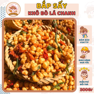 Bắp sấy khô bò lá chanh loại ngon 300g Ăn Vặt Vui