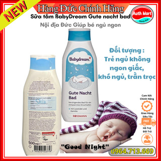 Sữa tắm BabyDream Gute nacht bad Nội địa Đức Giúp bé ngủ ngon