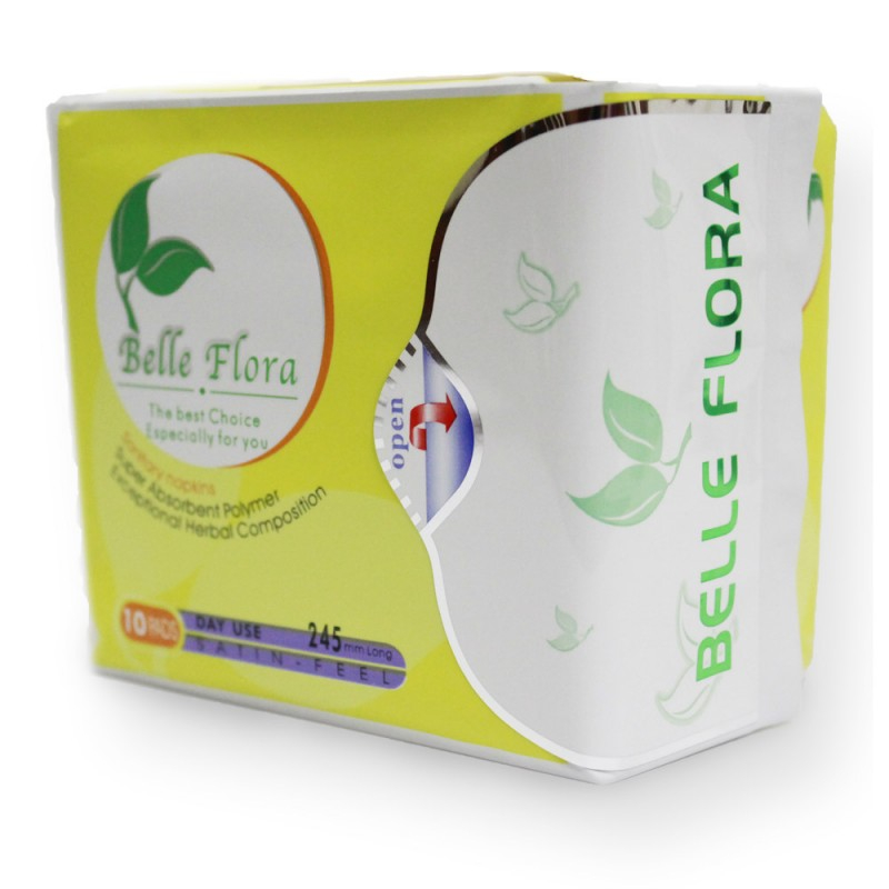 Combo 24 gói bvs BELLE FLORA Cotton ban ngày.