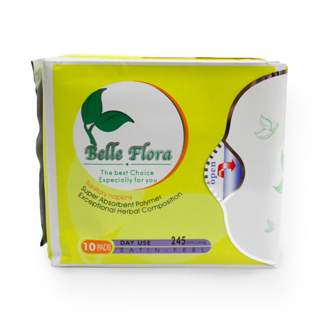 Combo 24 gói bvs BELLE FLORA Cotton ban ngày.