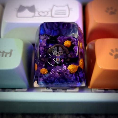 Halloween keycap, nút bàn phím cơ nhân vật sát thủ trong phim thứ 6 ngày 13 , keycap artisan , resin keycap