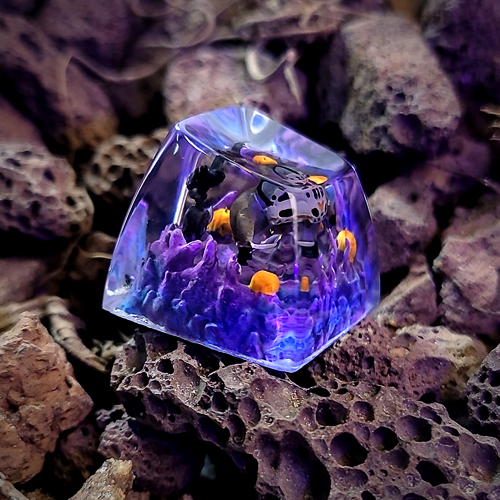 Halloween keycap, nút bàn phím cơ nhân vật sát thủ trong phim thứ 6 ngày 13 , keycap artisan , resin keycap