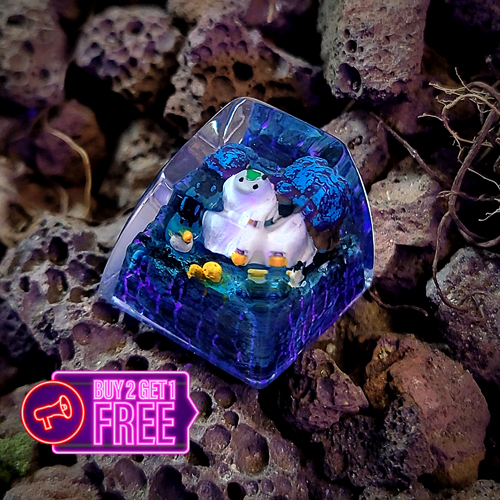 Totoro keycap halloween , nút bàn phím cơ totoro chủ đề halloween , totoro keycap , artisan keycap