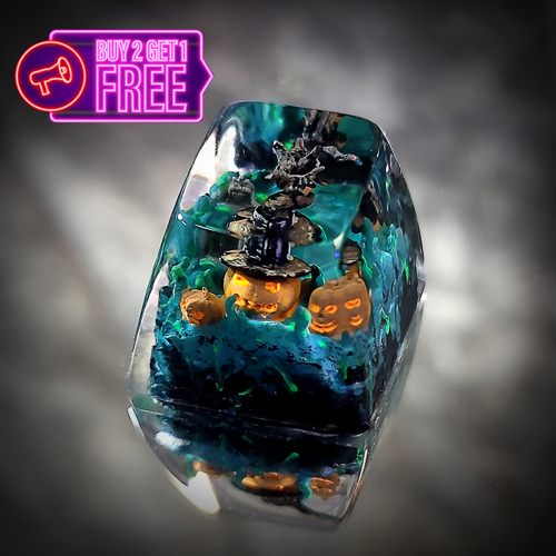 Punpkin keycap , halloween keycap , nút bàn phím cơ bí ngô chủ đề halloween
