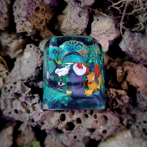 Hollow knight keycap , halloween keycap , nút bàn phím cơ hollow knight chủ đề halloween , SA profile keycap