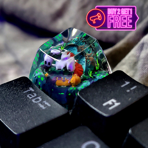Hollow knight keycap , halloween keycap , nút bàn phím cơ hollow knight chủ đề halloween , SA profile keycap
