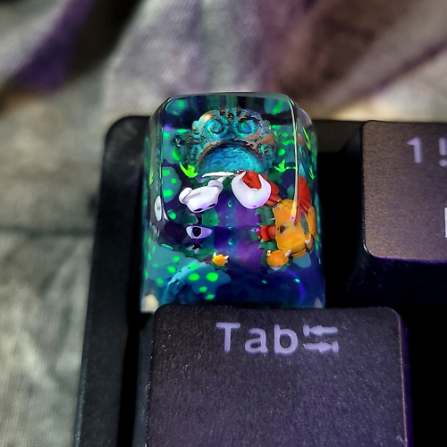 Hollow knight keycap , halloween keycap , nút bàn phím cơ hollow knight chủ đề halloween , SA profile keycap