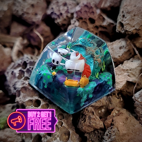 Hollow knight keycap , halloween keycap , nút bàn phím cơ hollow knight chủ đề halloween , SA profile keycap