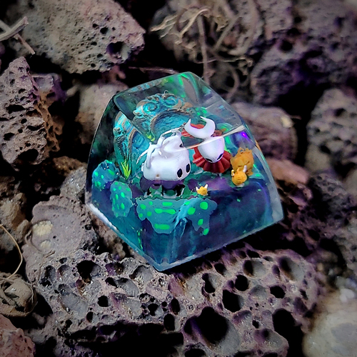 Hollow knight keycap , halloween keycap , nút bàn phím cơ hollow knight chủ đề halloween , SA profile keycap
