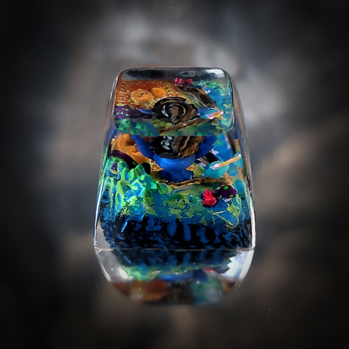 Stich halloween keycap , nút bàn phím cơ stich chủ đề halloween , artisan keycap