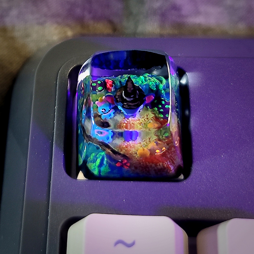 Stich halloween keycap , nút bàn phím cơ stich chủ đề halloween , artisan keycap