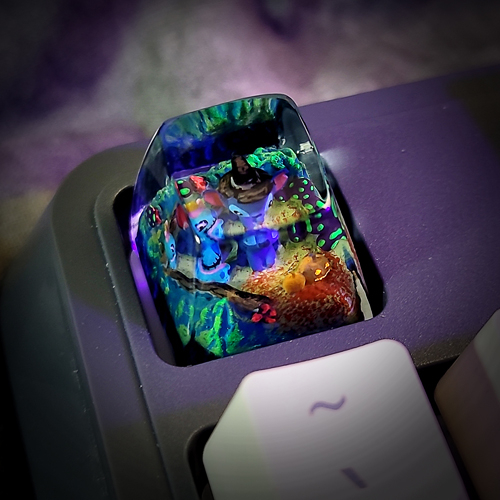 Stich halloween keycap , nút bàn phím cơ stich chủ đề halloween , artisan keycap