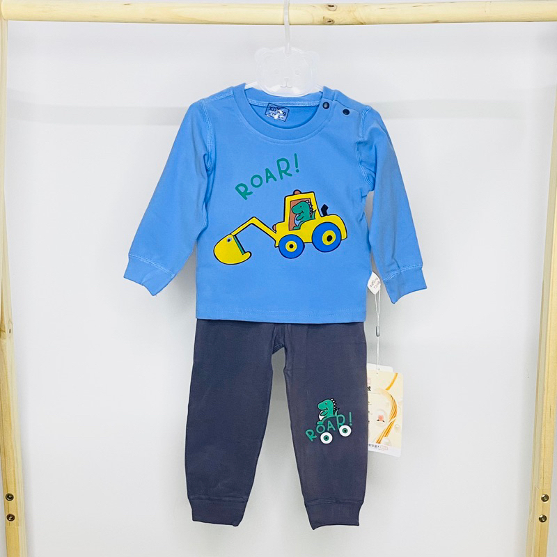 Bộ dài tay cotton nỉ tuyết kháng khuẩn đào XDTONG XDT01 cho bé trai link số 3