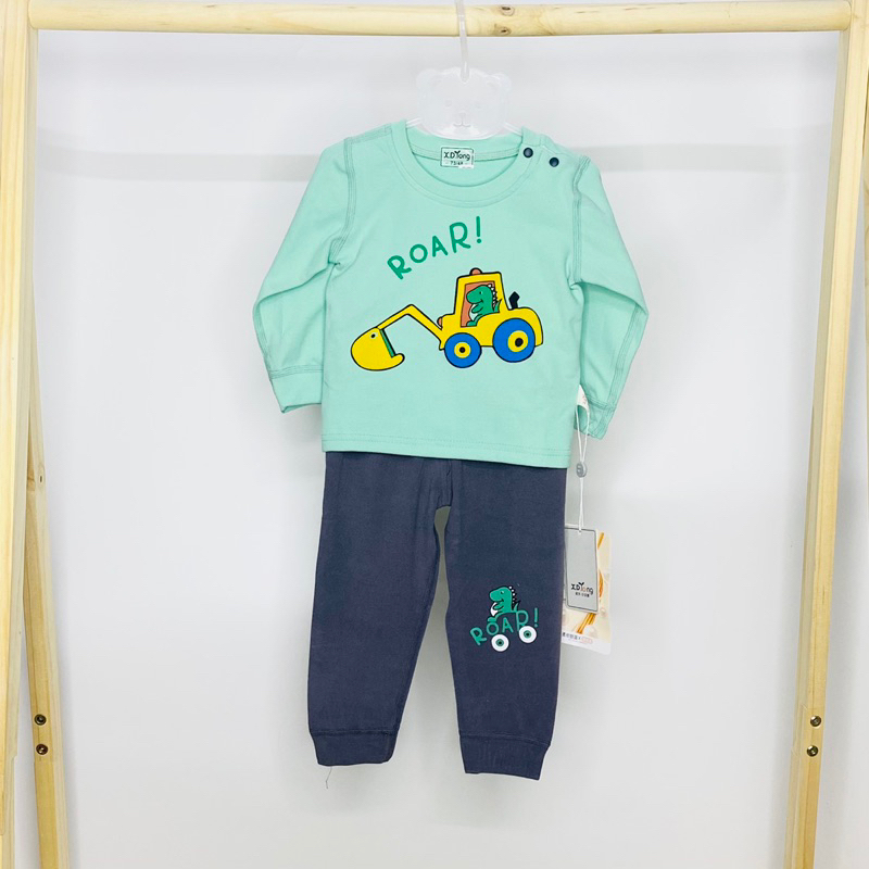 Bộ dài tay cotton nỉ tuyết kháng khuẩn đào XDTONG XDT01 cho bé trai link số 3