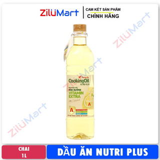 Dầu ăn Tường An Cooking Oil Nutri Plus chai 1 lít