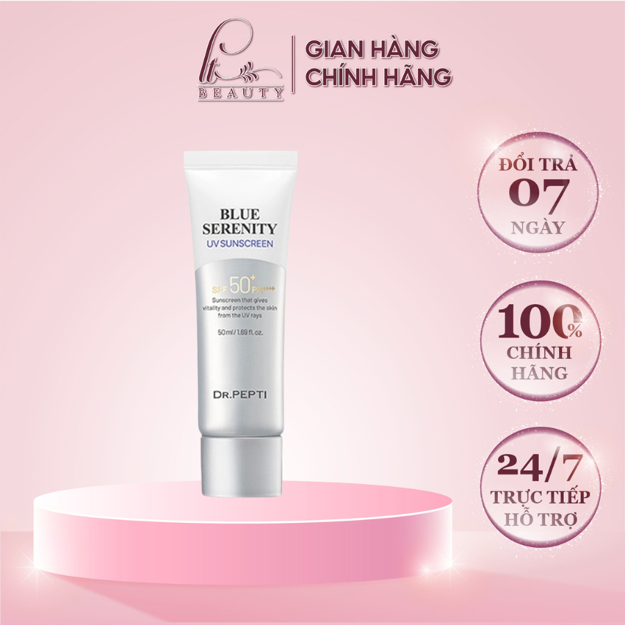 Kem chống nắng Dr.Pepti Blue Serenity UV Suncream 50ml