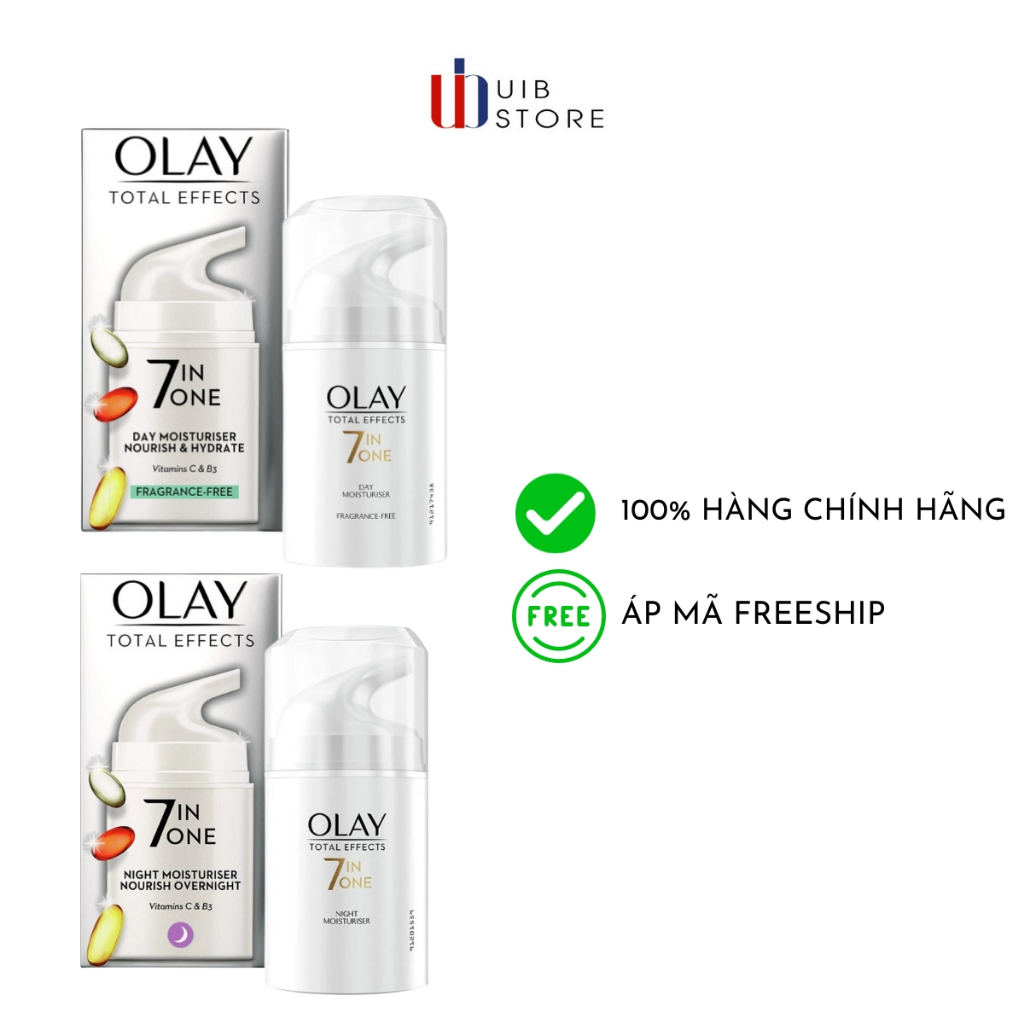 (Hàng có sẵn) Kem Dưỡng Chống Lão Hóa Olay Total Effect 7 in 1 Không Mùi - Bản UK