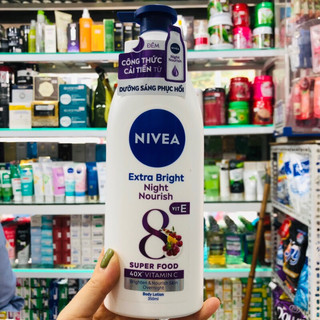 [DATE MỚI] Sữa dưỡng thể giúp săn da, dưỡng trắng Nivea ban đêm 350ml,dưỡng ẩm Q10,vitaminC