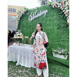 áo dài cách tân gấm cao cấp