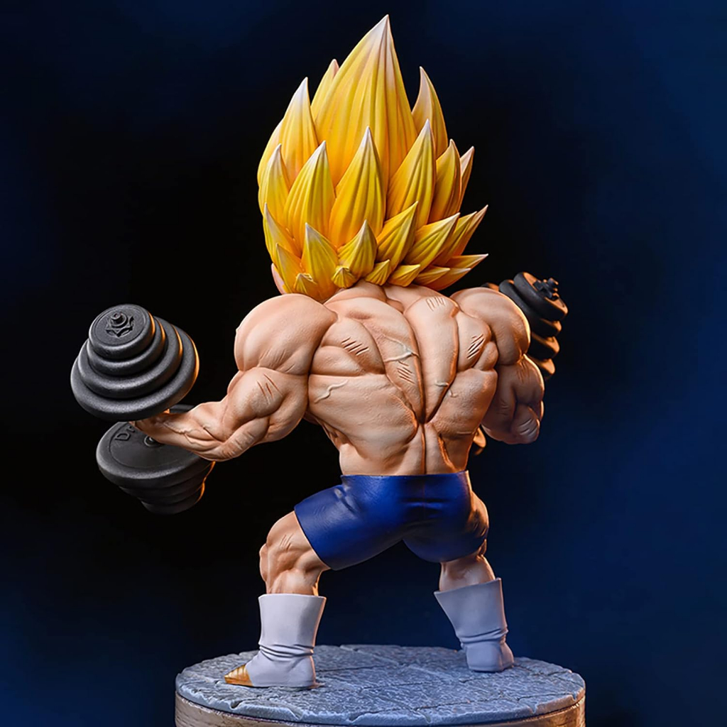Mô hình đồ chơi trẻ em Vegeta 17cm tập gym Dragon Ball