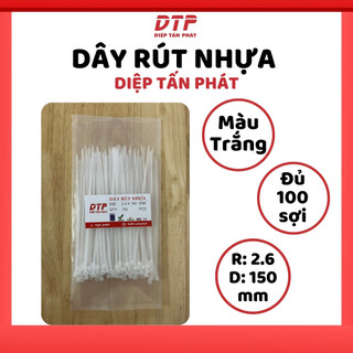 Túi 100 sợi dây rút nhựa diệp tấn phát 15cm - 2.6x150mm