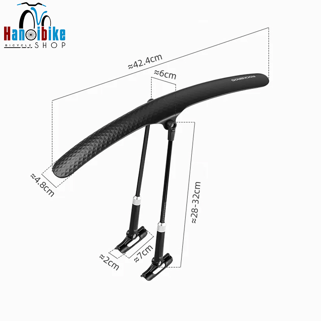 Chắn bùn SAU kẹp khung RockBros sử dụng cho xe đạp Road, Touring, Fixed Gear