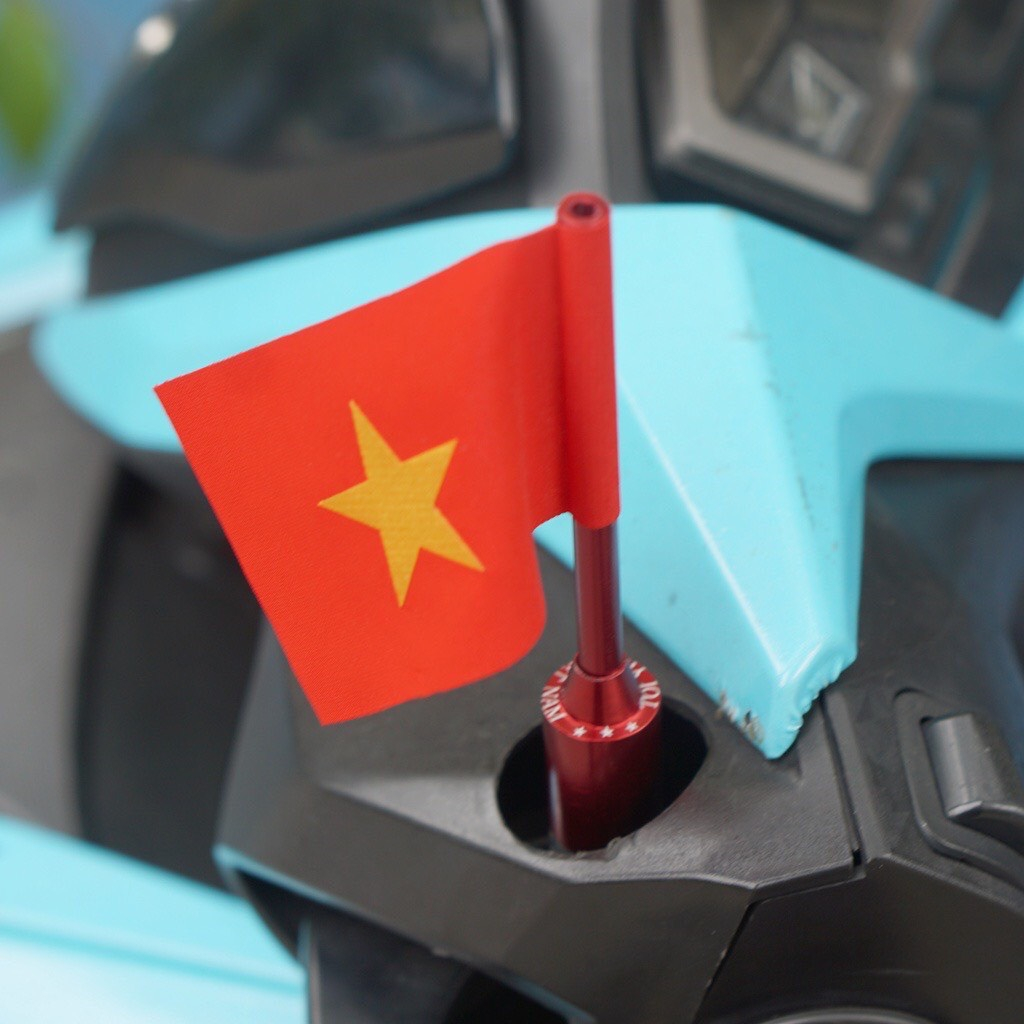 Cờ Việt Nam gắn chân gương xe máy cao cấp