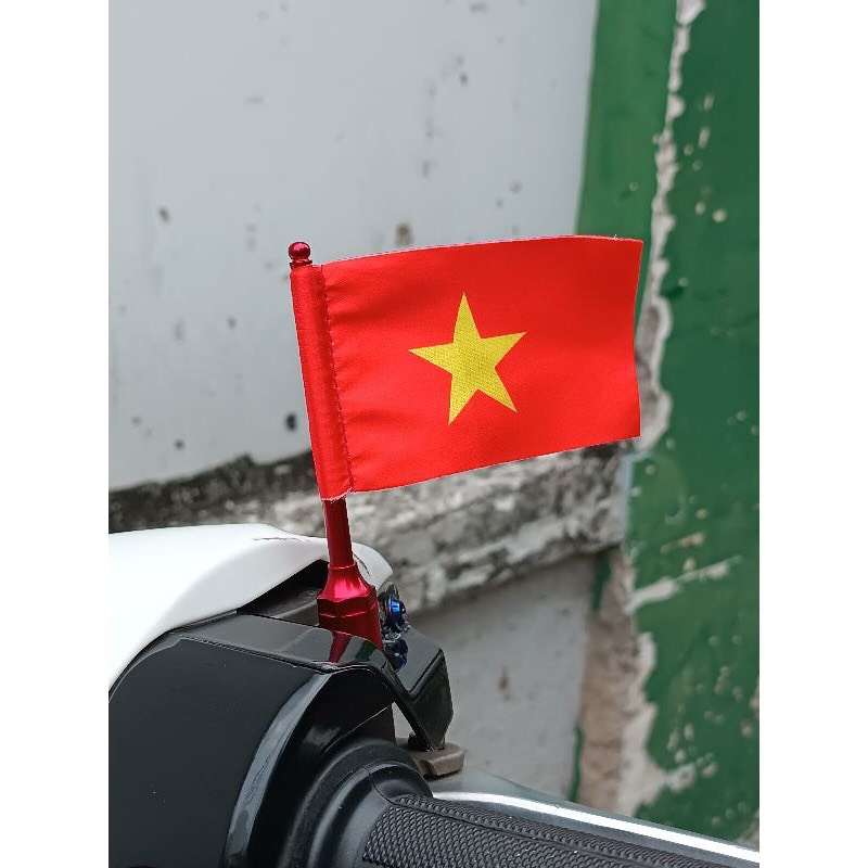 Cờ Việt Nam gắn chân gương xe máy cao cấp