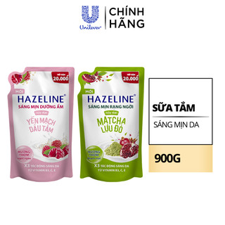 Sữa Tắm Trắng Da Hazeline Dưỡng Thể Thiên Nhiên Sáng Da Dưỡng Ẩm 900g