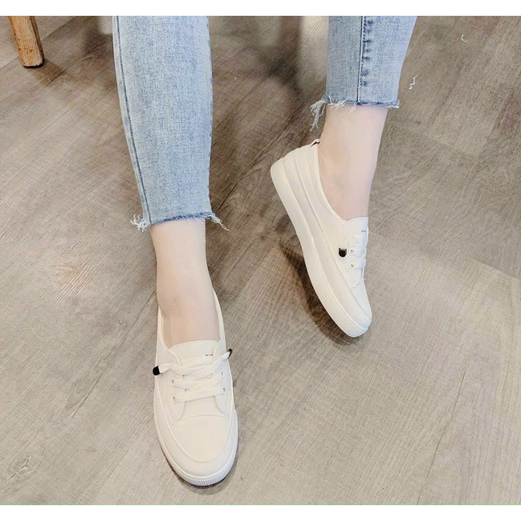 Giày lười chất da mềm đế cao su êm