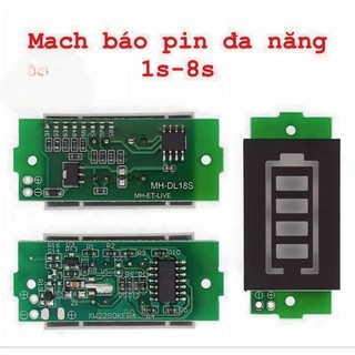 Mạch báo pin đa năng 1s->8s