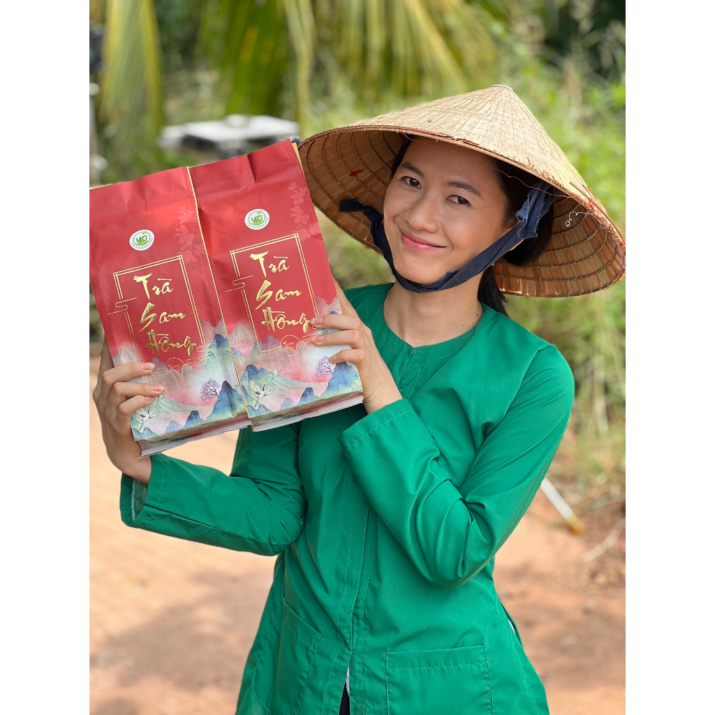 Trà Sam Hồng Thượng Hạng 500gr  Trà Thanh Nhiệt Thanh Lọc Mát Gan An Thần Dễ Ngủ