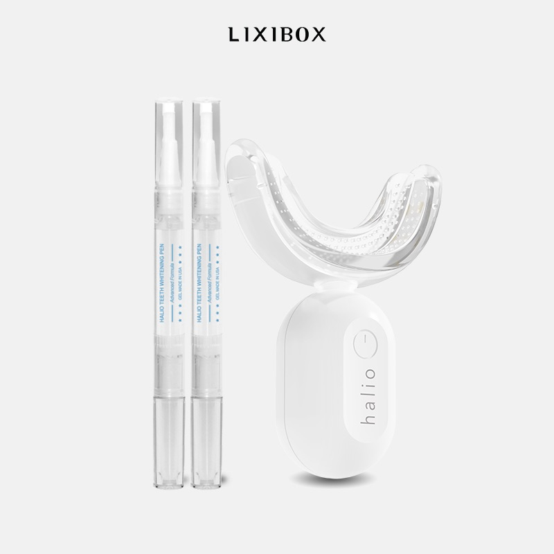 Combo Kit Tẩy Trắng Răng Halio Professional Teeth Whitening Enhancer ánh sáng xanh