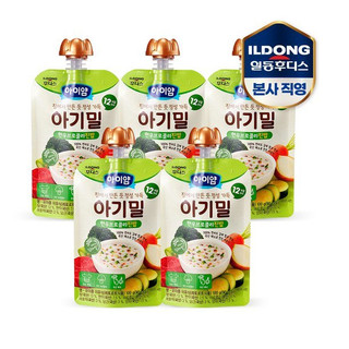 Cháo ăn dặm/cháo ăn liền hữu cơ Ayiyum từ Ildong Food’is cho bé - vị Thịt bò bông cải xanh - DATE T7/2024