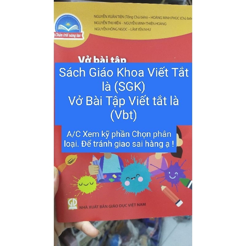 Vở Bài Tập Mĩ Thuật 3Chân Trời Ság Tạo