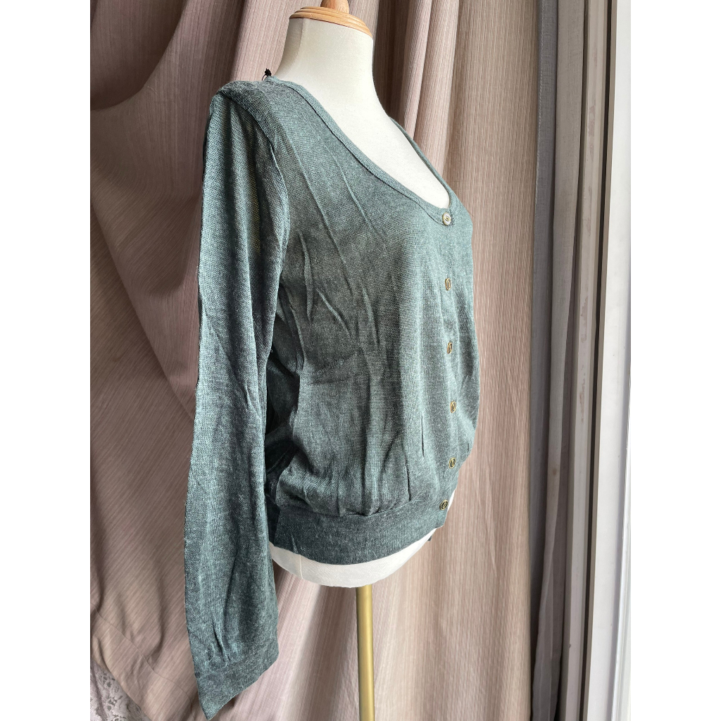 NEW vnxk Áo khoác thu đông monterghi xuất Nhật size M màu rêu và đen