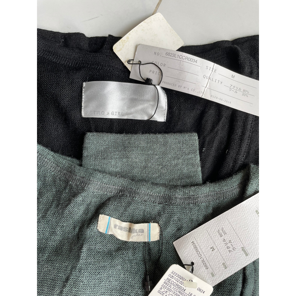 NEW vnxk Áo khoác thu đông monterghi xuất Nhật size M màu rêu và đen