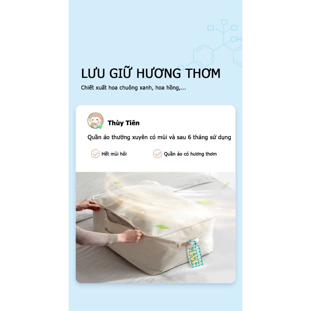 Túi Thơm Quần áo Nhật Bản - Hương Thiên Nhiên - Chống mốc, Chống Côn Trùng Lưu hương