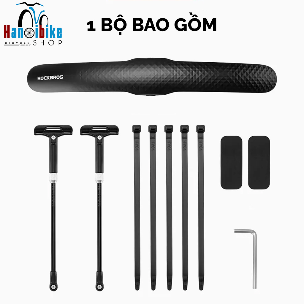 Chắn bùn SAU kẹp khung RockBros sử dụng cho xe đạp Road, Touring, Fixed Gear