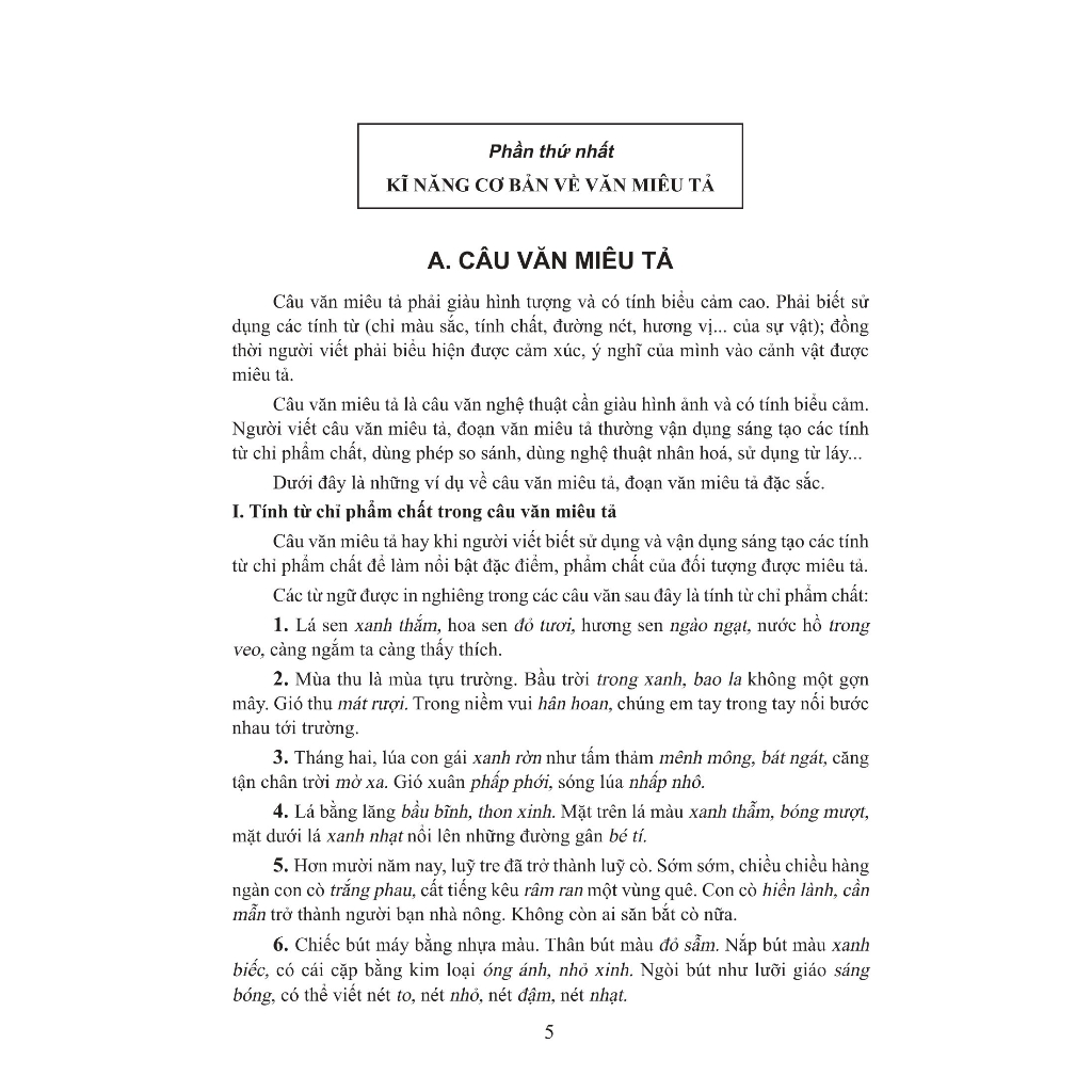 Sách: Tuyển Chọn Những Bài Văn Miêu Tả Lớp 2