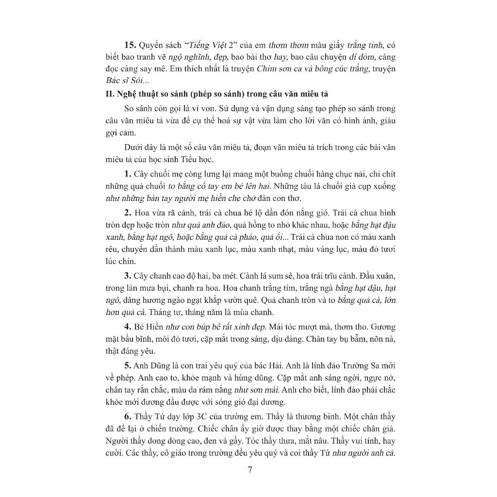 Sách: Tuyển Chọn Những Bài Văn Miêu Tả Lớp 2