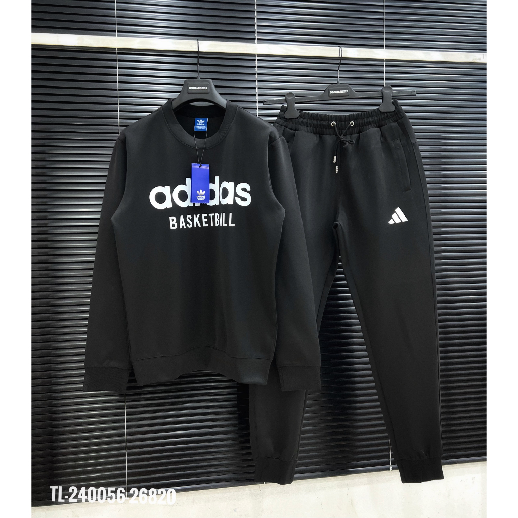 🔥Hot🔥Bộ nỉ Adidas in chữ thiết kế hot trend Nam nữ New 2023