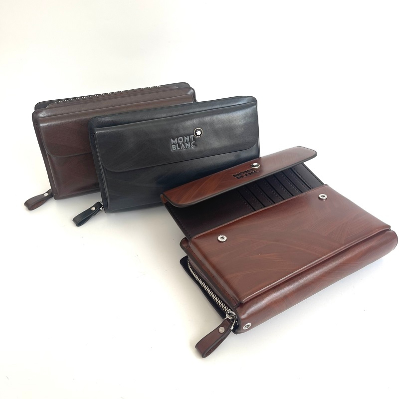 Clutch nam cầm tay, ví nam cao cấp, bóp nam da 2 màu sang trọng, ngăn thẻ rút, kèm dây đeo tay tiện lợi, bh 12 tháng.011