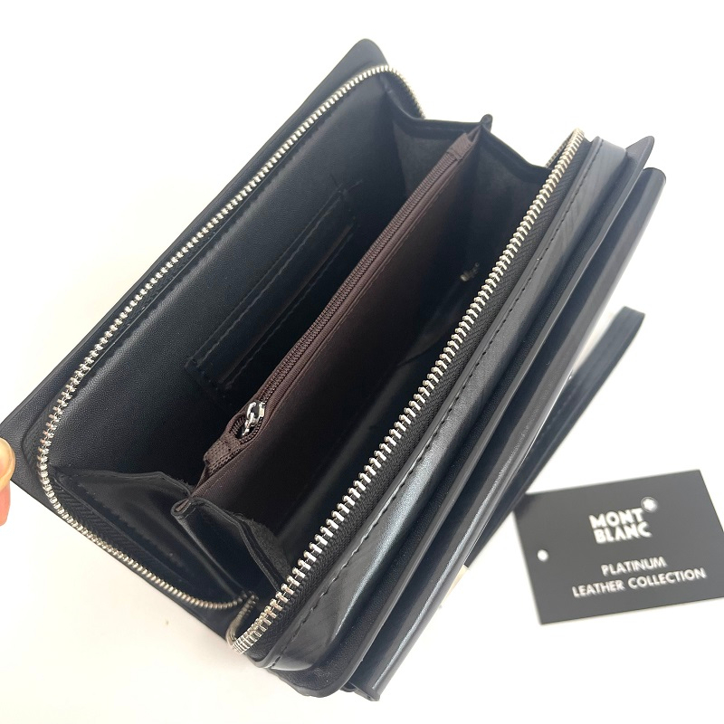 Clutch nam cầm tay, ví nam cao cấp, bóp nam da 2 màu sang trọng, ngăn thẻ rút, kèm dây đeo tay tiện lợi, bh 12 tháng.011