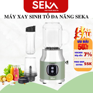 [Chính hãng] Máy xay sinh tố đa năng SEKA bản đặc biệt 3 cối, xay thịt, đá nhuyễn trong 15s, động cơ mạnh, bảo hành 12 t